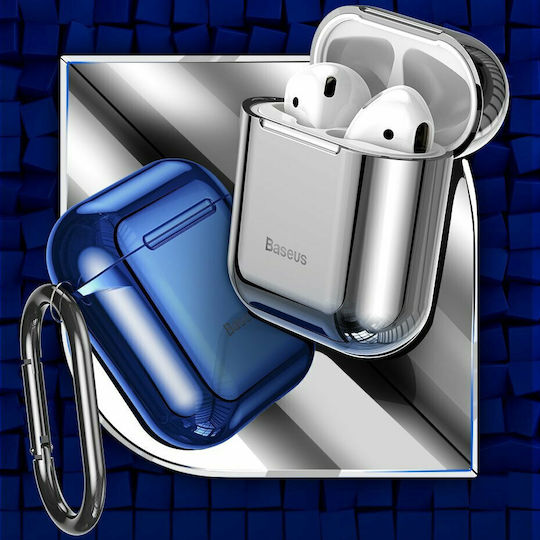Baseus Shining Husă Silicon în culoarea Albastru pentru Apple AirPods 1 / AirPods 2
