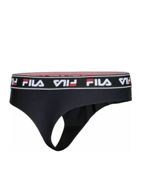 Fila Damen Zeichenfolge Nahtlos Schwarz