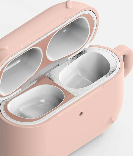 Ringke Dust Guard Αυτοκόλλητα σε Ροζ χρώμα για Apple AirPods Pro