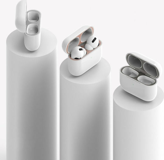 Ringke Dust Guard Αυτοκόλλητα σε Ροζ χρώμα για Apple AirPods Pro