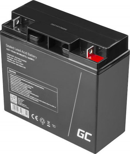 Green Cell Μπαταρία UPS με Χωρητικότητα 15Ah και Τάση 12V AGM53