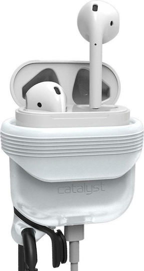 Catalyst Waterproof Θήκη Σιλικόνης με Γάντζο σε Λευκό χρώμα για Apple AirPods