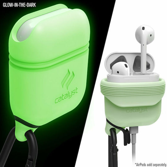 Catalyst Waterproof Θήκη Σιλικόνης με Γάντζο σε Πράσινο χρώμα για Apple AirPods