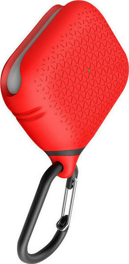 Catalyst Premium Edition Waterproof Silicone Case with Keychain Red for Apple AirPods Pro