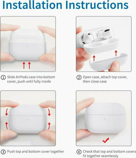 ESR Pro Bounce Husă cu cârlig în culoarea Alb pentru Apple AirPods Pro