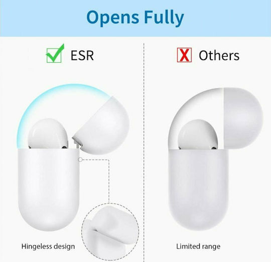 ESR Pro Bounce Husă cu cârlig în culoarea Alb pentru Apple AirPods Pro