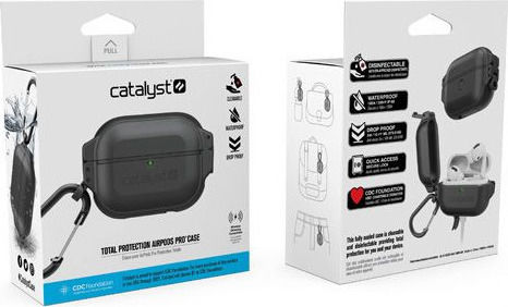 Catalyst Total Protection Калъф с кука в Черен цвят за Apple AirPods Pro