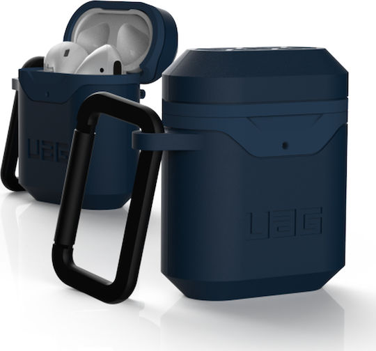 UAG Standard Issue Hard Θήκη Σιλικόνης με Γάντζο σε Μπλε χρώμα για Apple AirPods