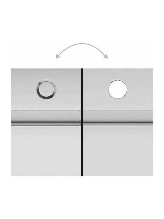 vidaXL Ένθετος Νεροχύτης Inox Σατινέ Μ70xΠ44cm Ασημί