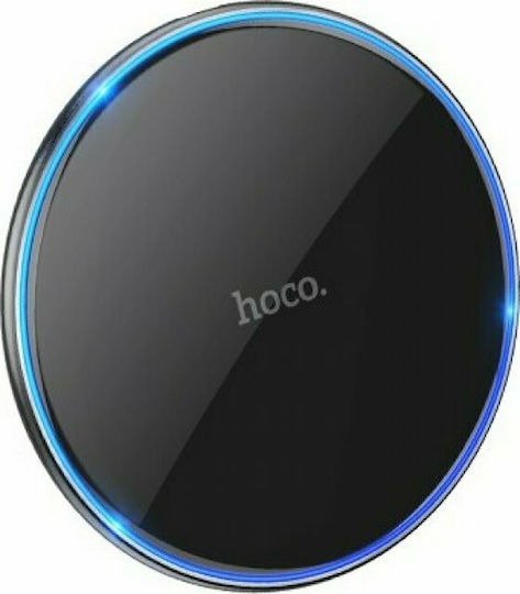 Hoco Ασύρματος Φορτιστής (Qi Pad) 15W Μαύρος (CW6 Pro Easy)