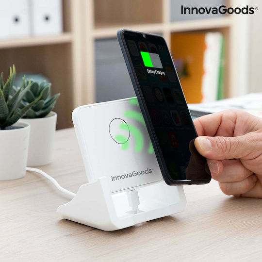 InnovaGoods Ασύρματος Φορτιστής (Qi Pad) Λευκός (V0103352)