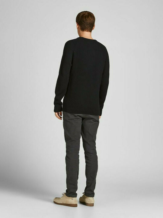 Jack & Jones Men's Long Sleeve Sweater Black