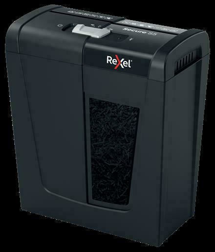 Rexel Καταστροφέας Εγγράφων Secure S5 Strip Cut 5 Φύλλων με Κάδο 10lt