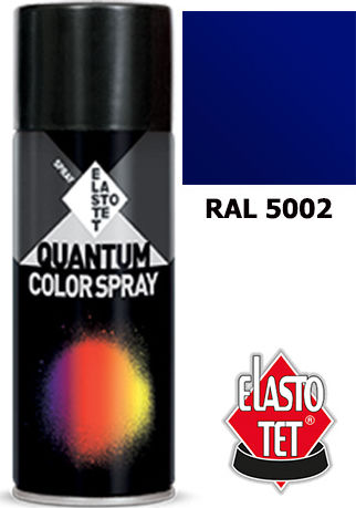 Elastotet Σπρέι Βαφής Quantum Ακρυλικό με Μεταλλικό Εφέ Ultramarine Blue RAL 5002 400ml