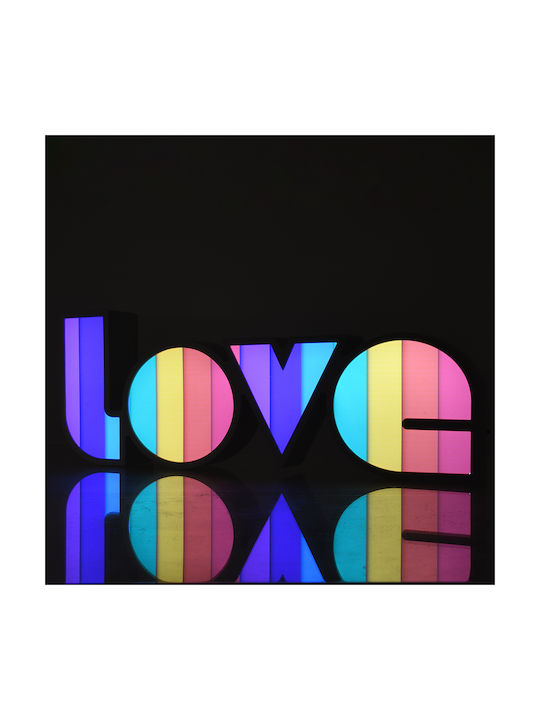 GloboStar Colors Dekorative Lampe Liebe Mehrfarbig
