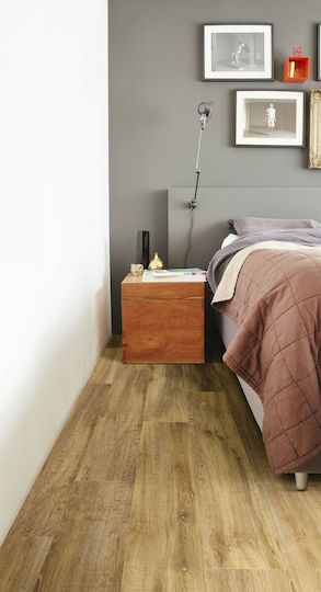 Newplan Set Plastikboden Vinyl LVT GlueDown Pure55 mit 15 Streifen