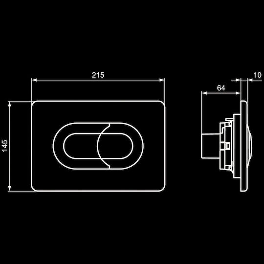 Ideal Standard ProsysSolea P1 Flush Plate Dual Flush
