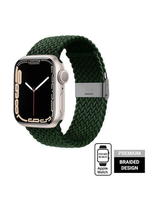 Crong Wave Strap Fabric Green (Apple Watch 38/40/41/42mm) CRG-40WAV-GRN