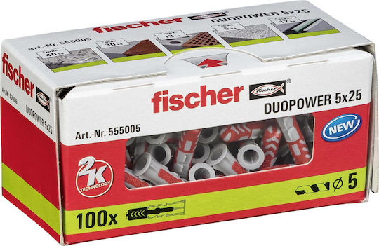 fischer Duopower 5x25mm Oops Plastic 5x25mm