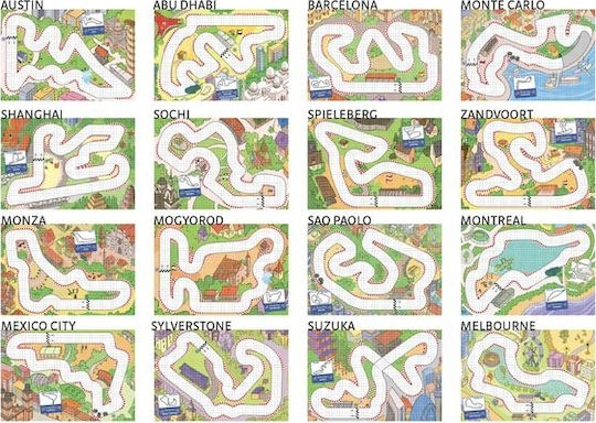 Brettspiel Grand Prix für 2 Spieler 8+ Jahre 1007 (EN) Quercetti