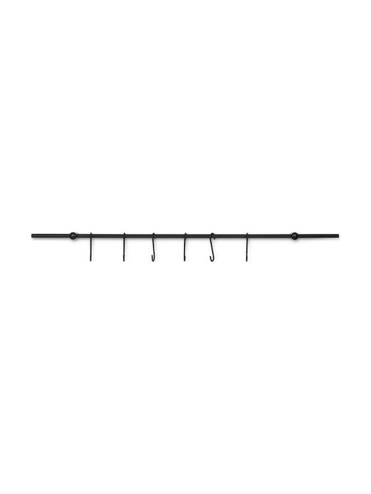Edenberg Metallic Kitchen Organizer Rack in Black Colour 78cm 16 Pieces
