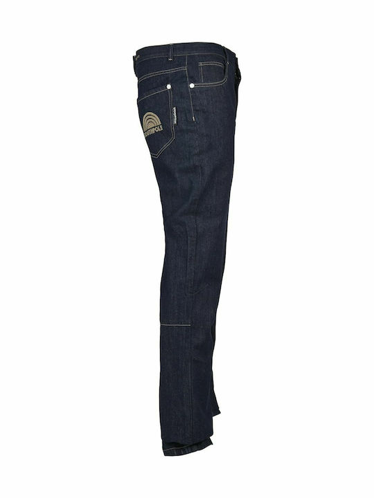 Ανδρικό Παντελόνι Τζιν με Loose Straight Εφαρμογή Raw Indigo