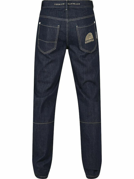 Ανδρικό Παντελόνι Τζιν με Loose Straight Εφαρμογή Raw Indigo