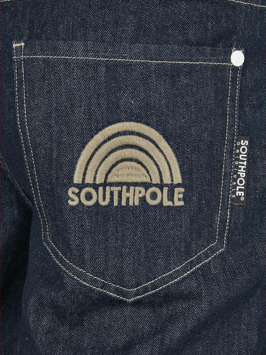 Ανδρικό Παντελόνι Τζιν με Loose Straight Εφαρμογή Raw Indigo