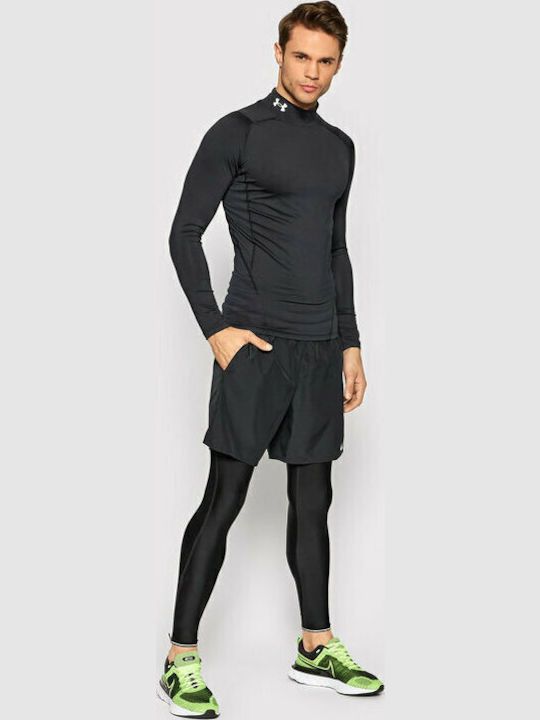 Under Armour HeatGear Bluza termica pentru barbati cu maneci lungi Compresie Negru