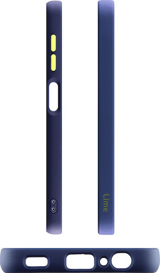 Lime Hardshell Camera Guard Back Cover Πλαστικό Blue with Yellow Keys (Galaxy A22 5G)