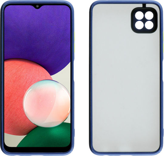 Lime Hardshell Camera Guard Back Cover Πλαστικό Blue with Yellow Keys (Galaxy A22 5G)