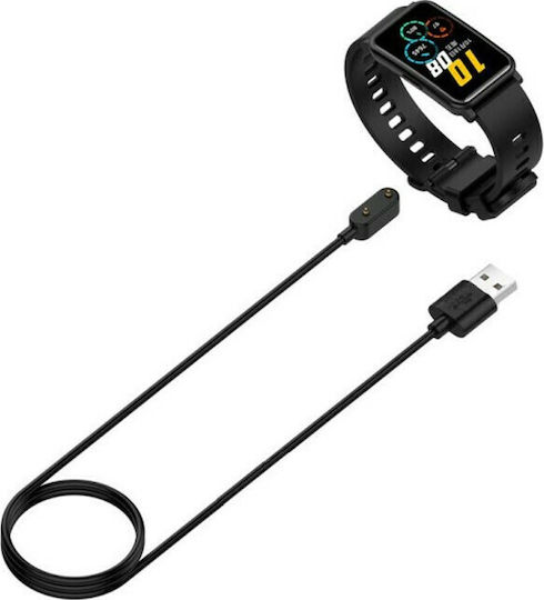 Магнитен USB кабел за зареждане Зарядно за Huawei Watch Fit / Huawei Band 6 / Honor Band 6 / Honor ES Черен