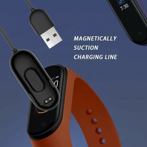Ladekabel 1m Ladegerät für Mi Band 3/Mi Smart Band 4 Schwarzς