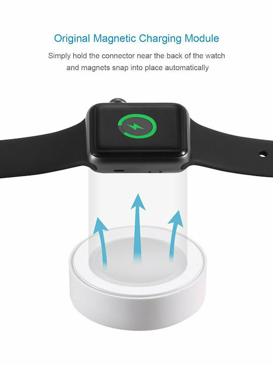Apple Apple Watch Magnetisches Ladekabel (1m) Tragbare Ladegeräte für Apple Watch Weiß