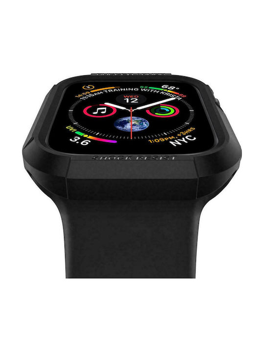 Spigen Rugged Armor Carcasă de Silicon în culoarea Negru pentru Apple Watch 40mm