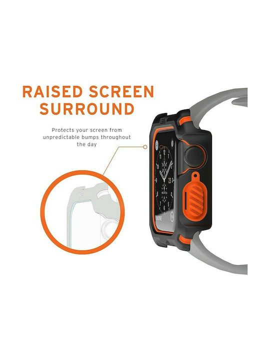 UAG Rugged Armor Πλαστική Θήκη σε Μαύρο χρώμα για το Apple Watch 44mm