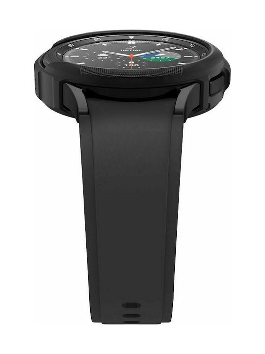 Spigen Liquid Air Silicone Case in Black color for Galaxy Watch 4 Classic 46mm