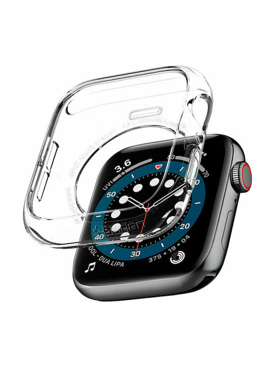 Spigen Liquid Crystal Θήκη Σιλικόνης σε Διάφανο χρώμα για το Apple Watch 44mm