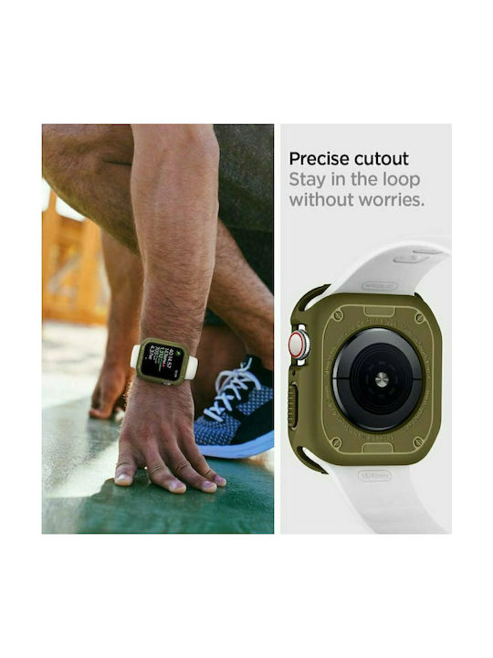 Spigen Rugged Armor Θήκη Σιλικόνης Olive Green για το Apple Watch 40mm