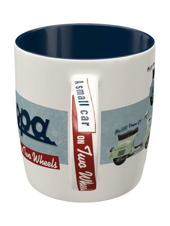 Nostalgic Art Vespa - Model Chart Becher Keramik Weiß 330ml