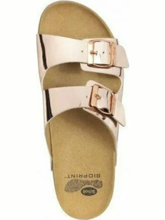 Glam SS2 Δερμάτινα Γυναικεία Ανατομικά Σανδάλια Ροζ