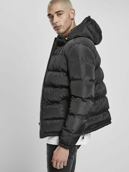 Classics Μπουφάν Puffer Διπλής Όψης Black / Wood Camo