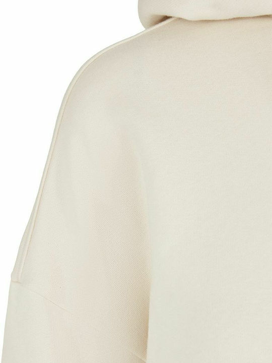 Mini Athletic Dress Long Sleeve with Hood White