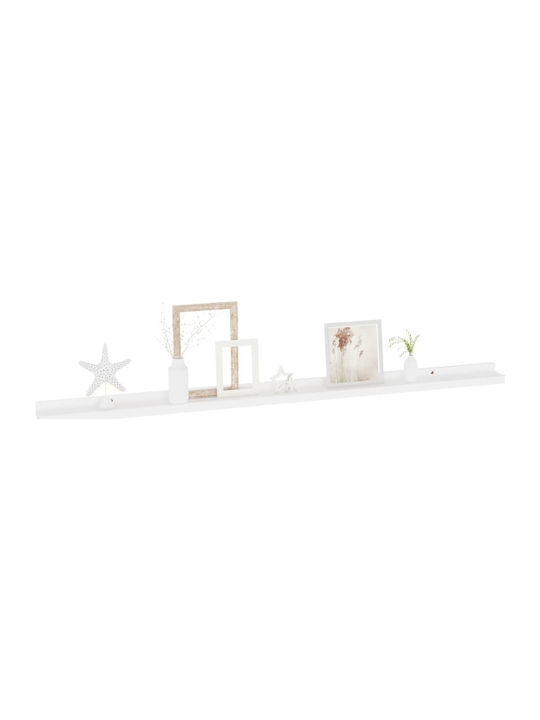 Shelves Wall White 4pcs 115x9x3cm