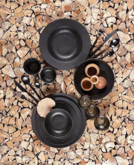 Cryspo Trio Geschirrset aus Porzellan Nero Matt 47.600.40 20Stück