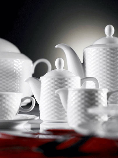 Cryspo Trio Polo White Porcelain Dinnerware Set 34.000.40 20pcs