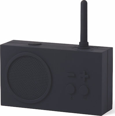 Lexon Tykho 3 Portable Radio Rechargeable with Bluetooth Black