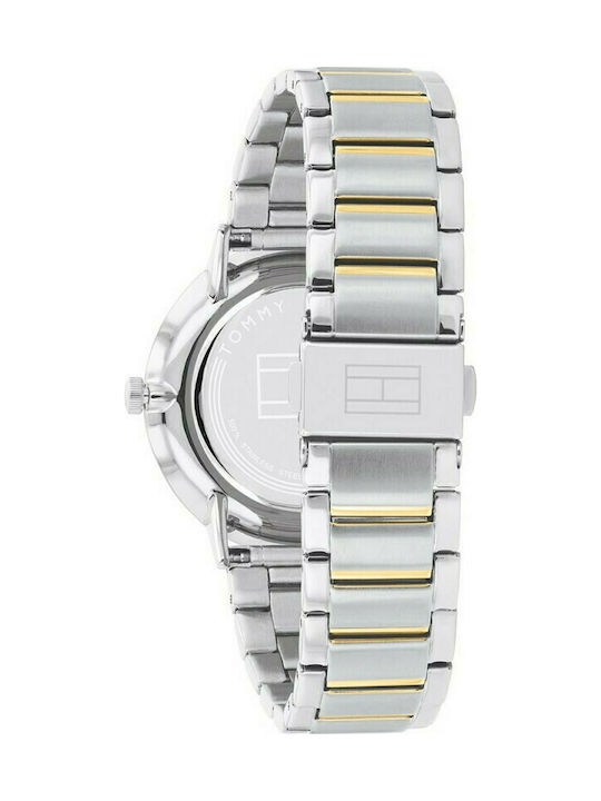 Tommy Hilfiger Jenna Γυναικείο Ρολόι 38mm Χρονογράφος Μπαταρίας με Ασημί Μεταλλικό Μπρασελέ