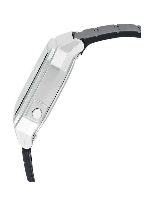 Casio Standard Digital Uhr mit Schwarz Kautschukarmband