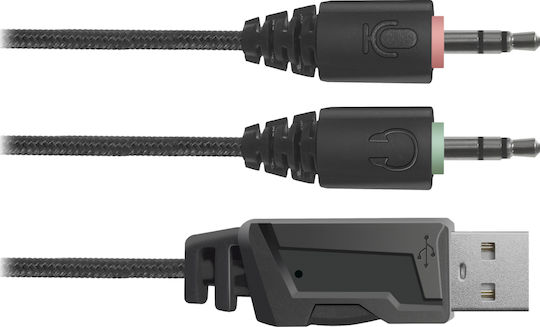 Defender Stellar Over Ear Gaming Headset με σύνδεση 2x3.5mm / USB
